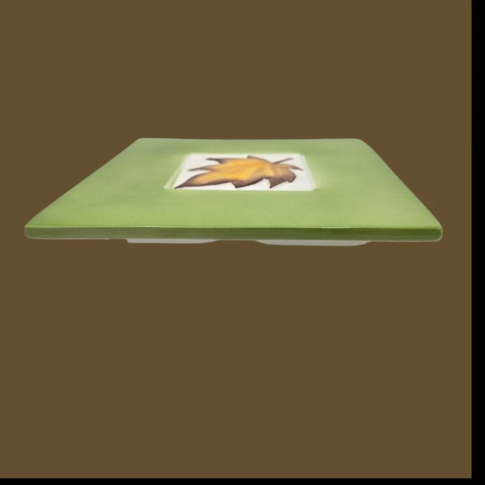 Crate & Barrell Maple Leaf Trivet Stefani Italy Fall Autumn